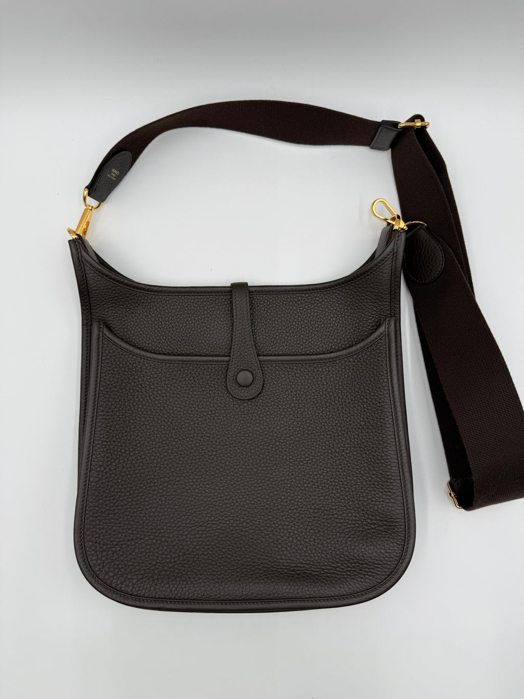 Evelyne Hermès III 29 in Pelle Taurillon Testa di Moro