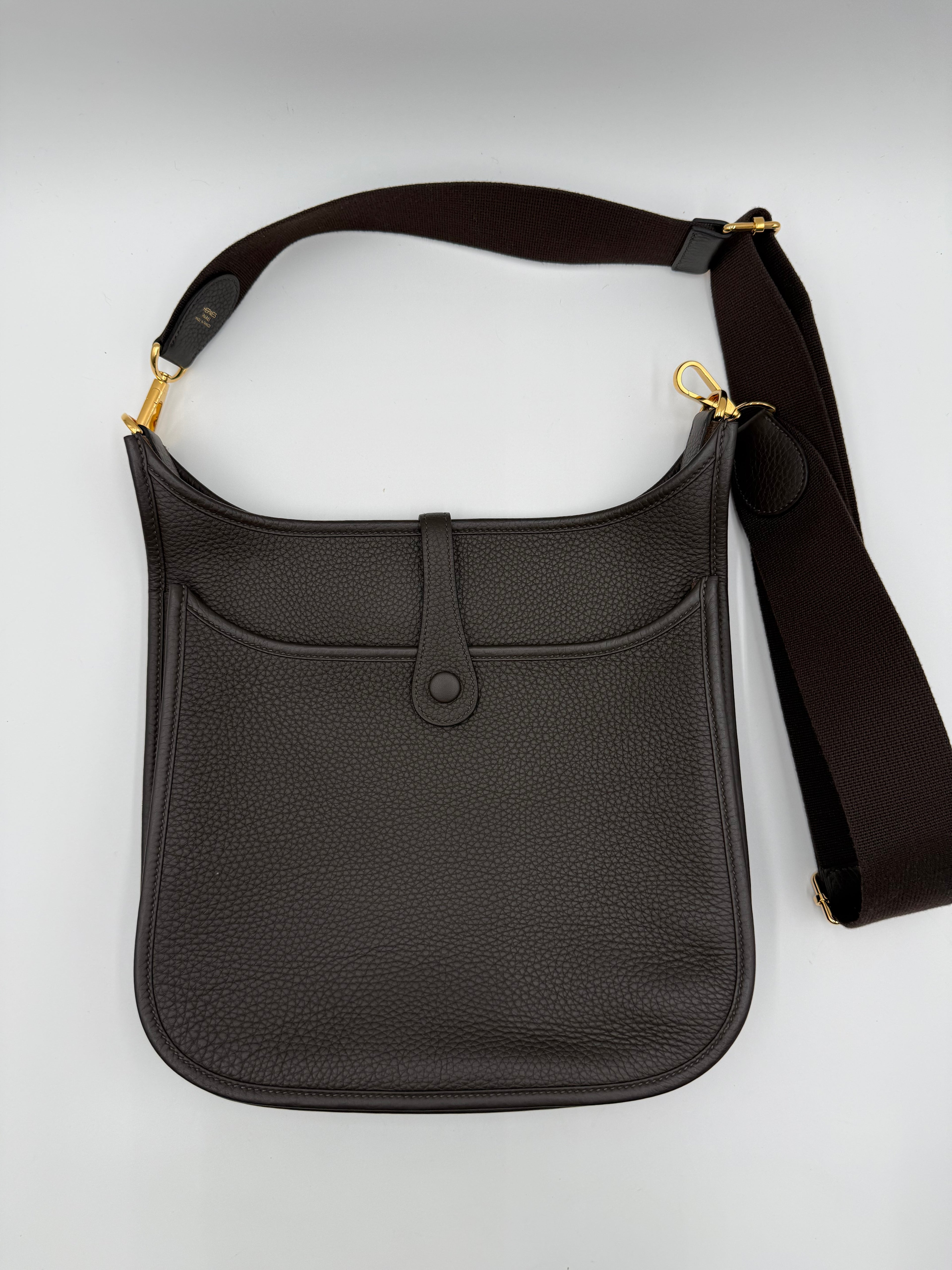 Evelyne Hermès III 29 in Pelle Taurillon Testa di Moro