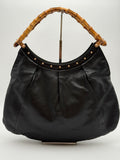 Gucci Borsa Hobo Bamboo  Vintage Tom Ford in Pelle Nera