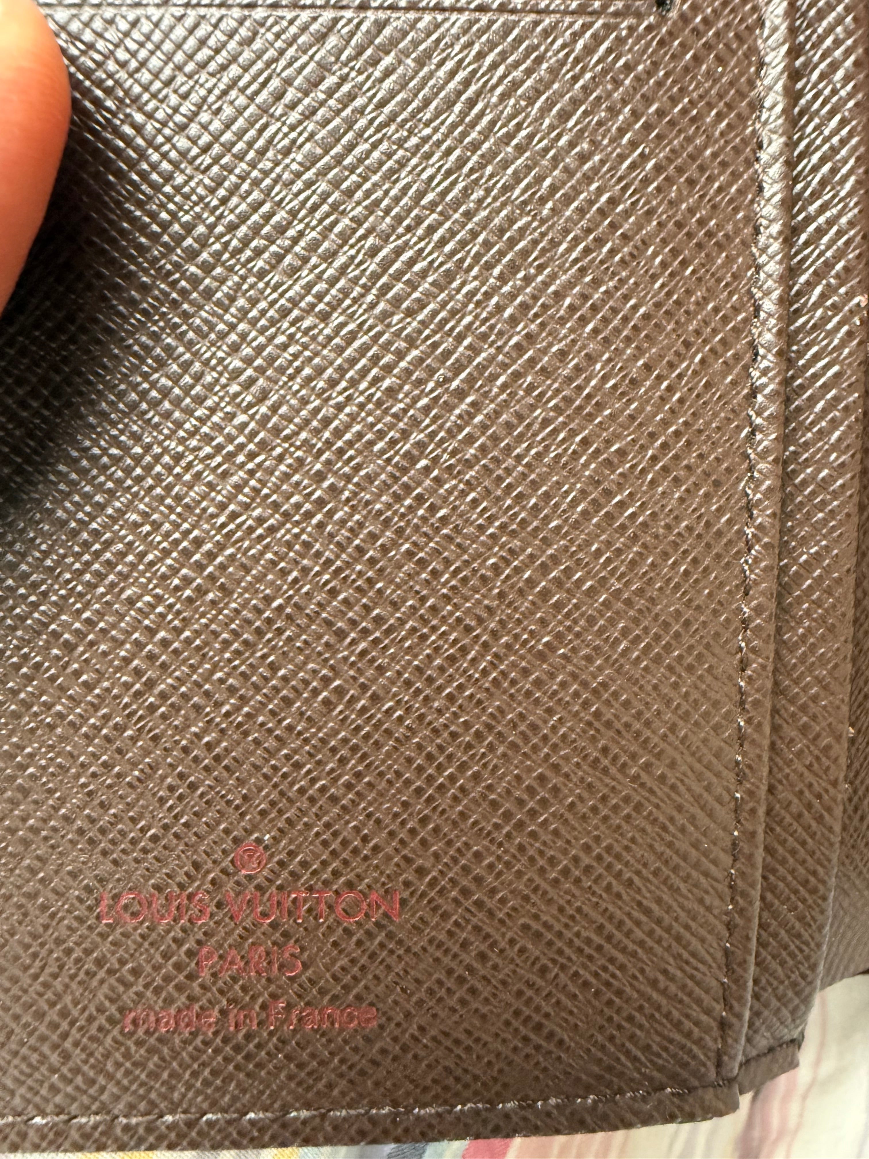Louis Vuitton portafoglio in tela Damier Ebene