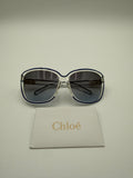 Occhiali da Sole Vintage Chloé – Oversize Translucido con Profilo Blu
