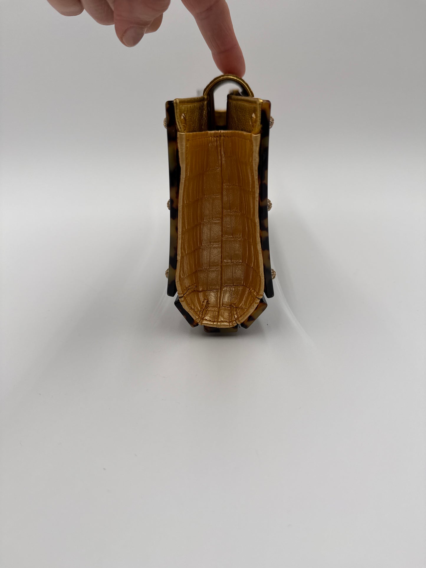 Valentino Garavani Pochette  in finitura a Guscio di "Tartaruga"