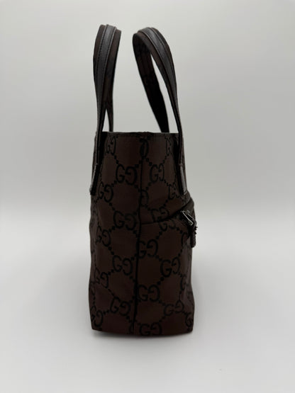 Gucci Borsa a mano in Tela Marrone Monogram
