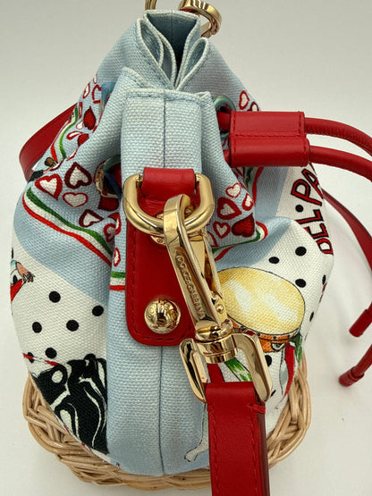 Dolce e Gabbana Borsa a Secchiello Limited Edition Canvas Multicolore