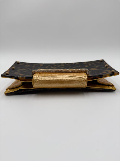 Valentino Garavani Pochette  in finitura a Guscio di "Tartaruga"