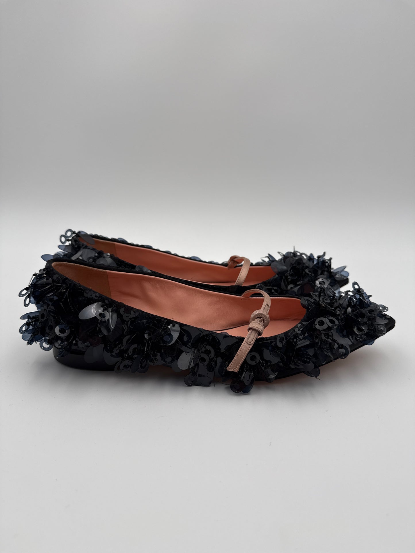 Rochas Paris ballerine paillettes