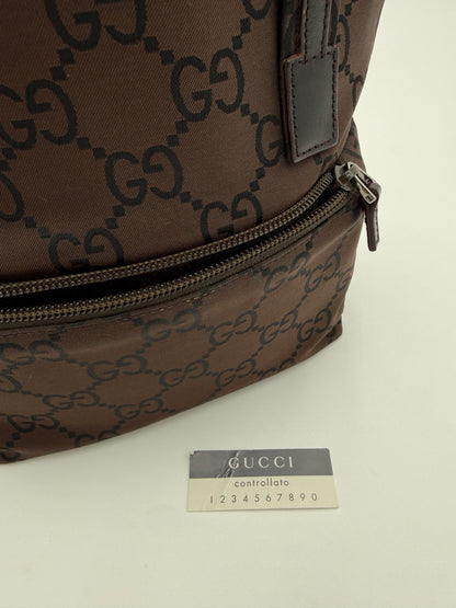 Gucci Borsa a mano in Tela Marrone Monogram
