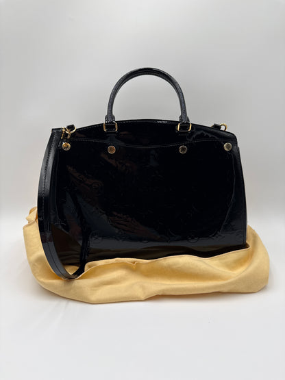 Louis Vuitton Borsa Brea MM Vernice Nera