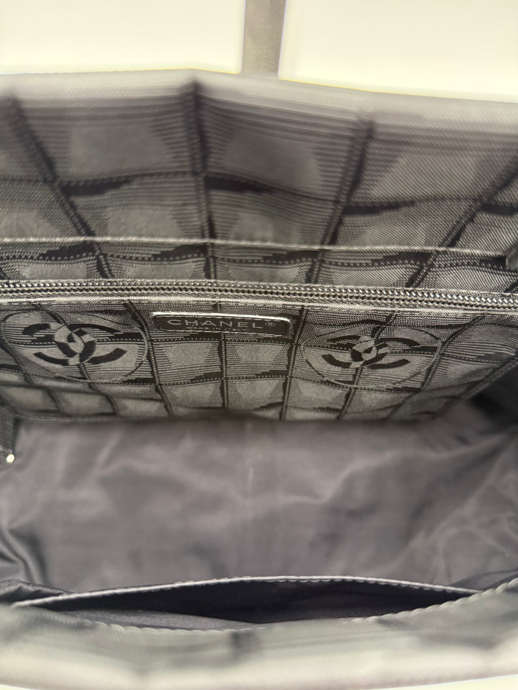 Chanel Borsa Tote Tela Nera