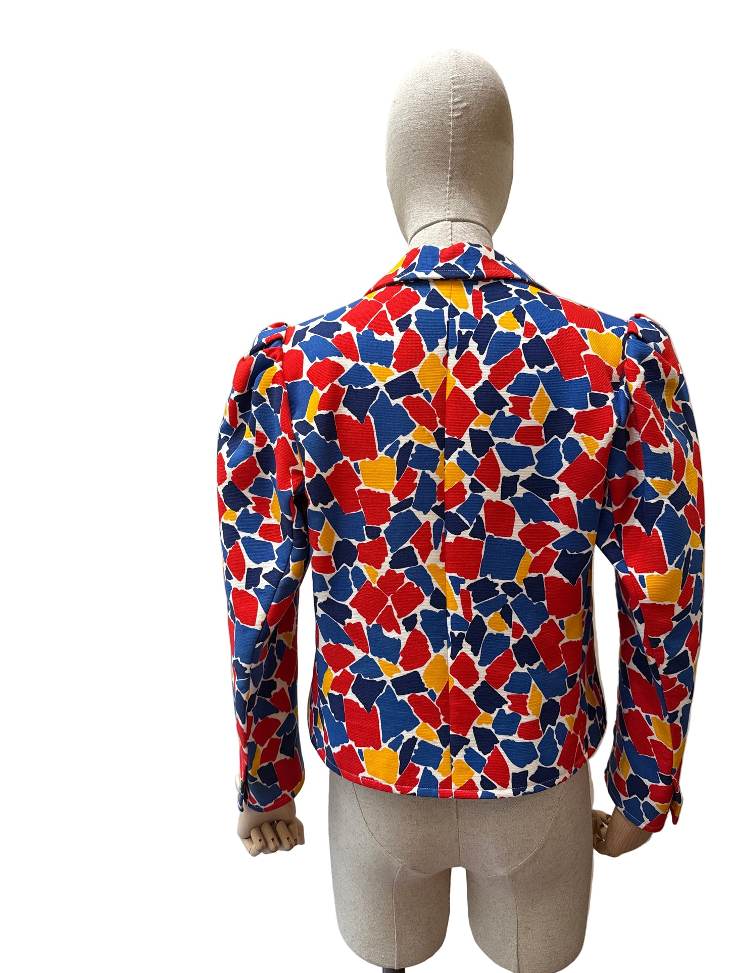 Yves Saint Laurent Giacca Vintage 1982 Motivo Mosaico