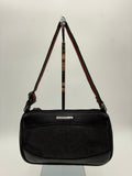 Gucci Borsa  a spalla  GG in Denim Nera e tracolla Web