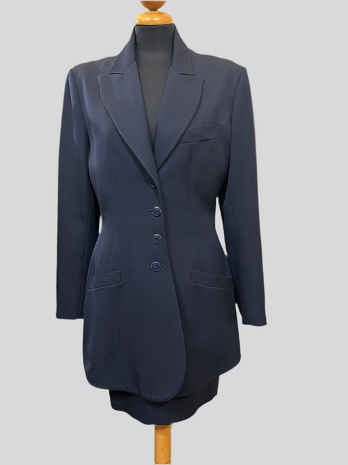 ALAÏA Tailleur in Lana Blu Scuro ALAÏA