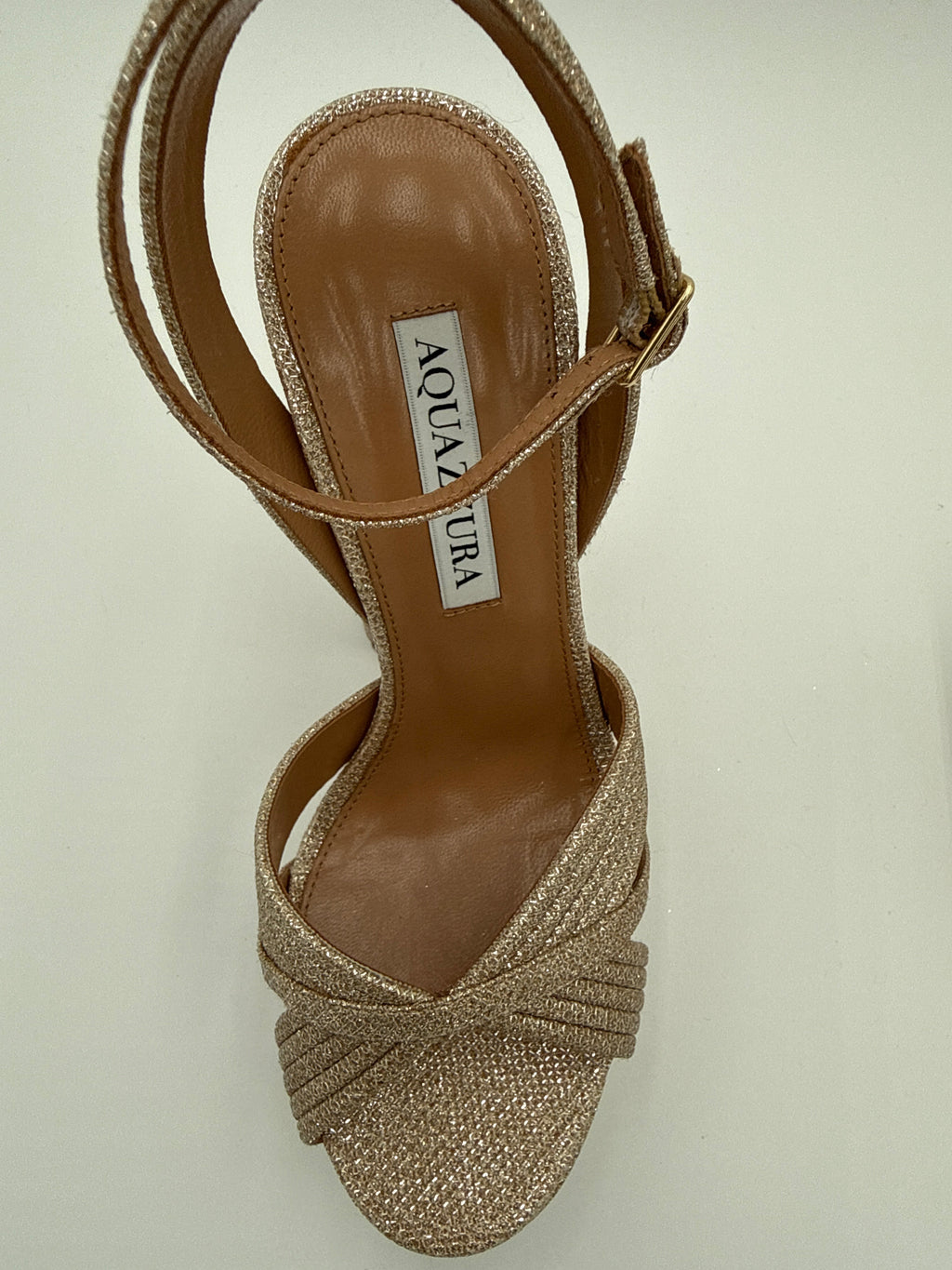 Aquazzurra Sandali Glitter Dorati Aquazzurra