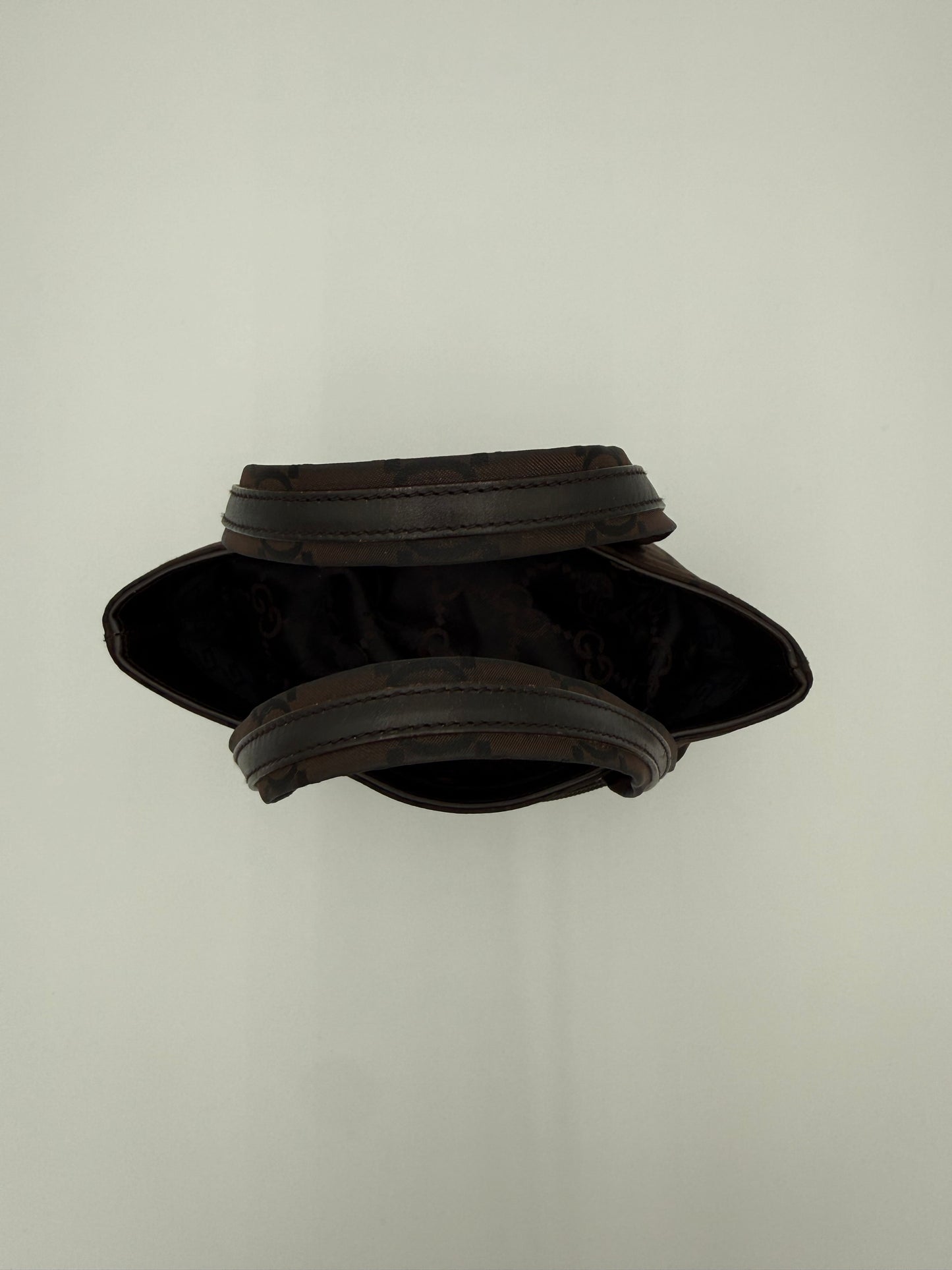 Gucci Borsa a mano in Tela Marrone Monogram