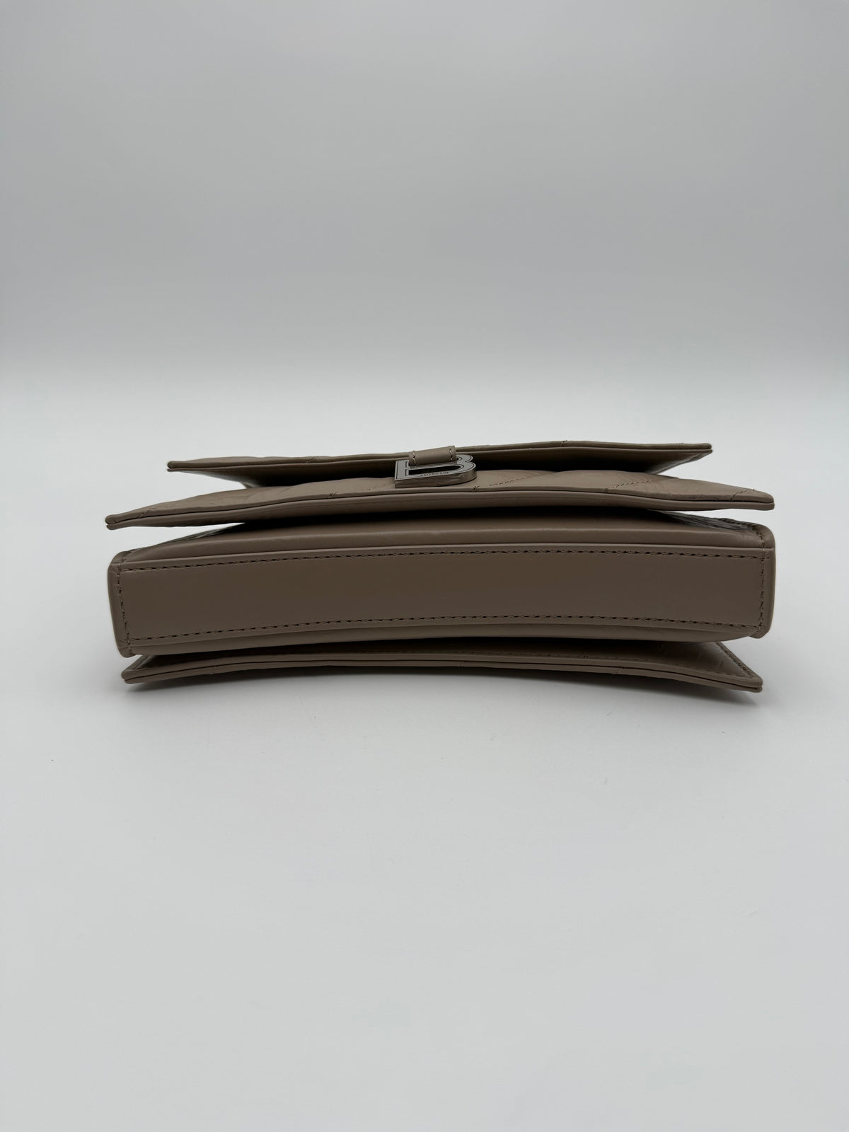Balenciaga Borsa a Tracolla Crush Mini In Pelle di Agnello Beige