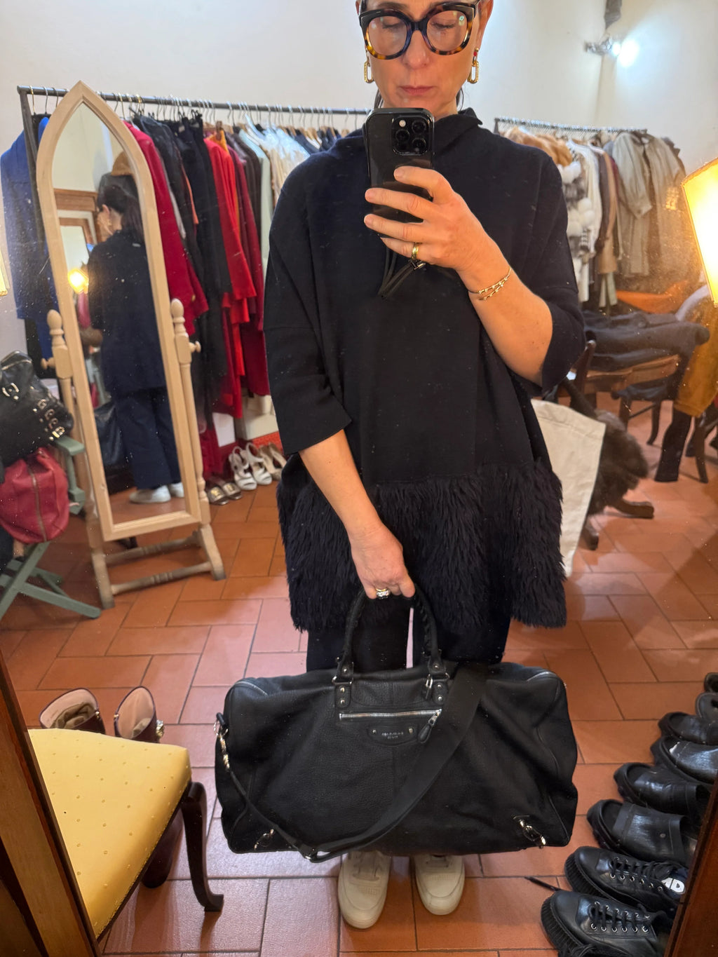 Balenciaga Borsa da Viaggio City Pelle Nera - Mercatino di Ninni