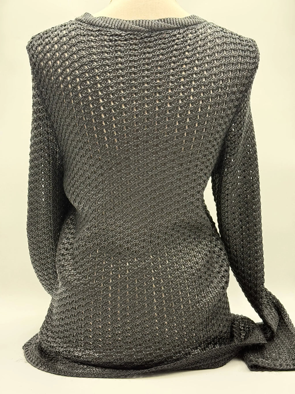 Balenciaga-Cardigan-in-Maglia-di-Rayon-Nera-Mercatino-di-Ninni-70859641520477 - Mercatino di Ninni