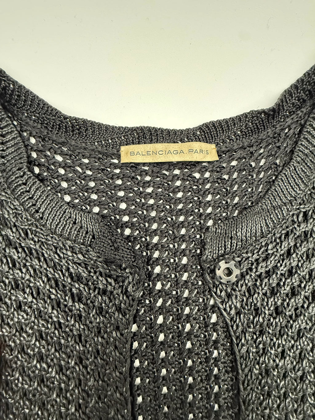 Balenciaga-Cardigan-in-Maglia-di-Rayon-Nera-Mercatino-di-Ninni-70859687428445 - Mercatino di Ninni