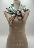 Balenciaga Foulard Vintage in Seta con Motivo Bambù e Monogram - Mercatino di Ninni