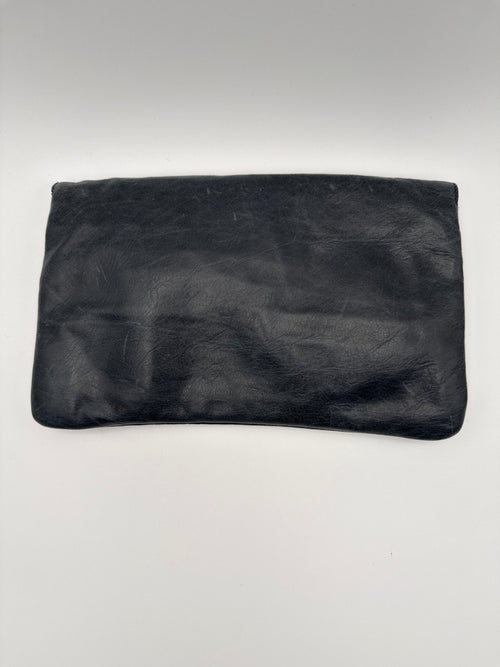 Balenciaga Pochette Giant Envelope in pelle di Agnello Blu Balenciaga