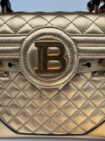 Balmain B-Buzz Borsa in Pelle Oro Metatallizzata - Mercatino di Ninni