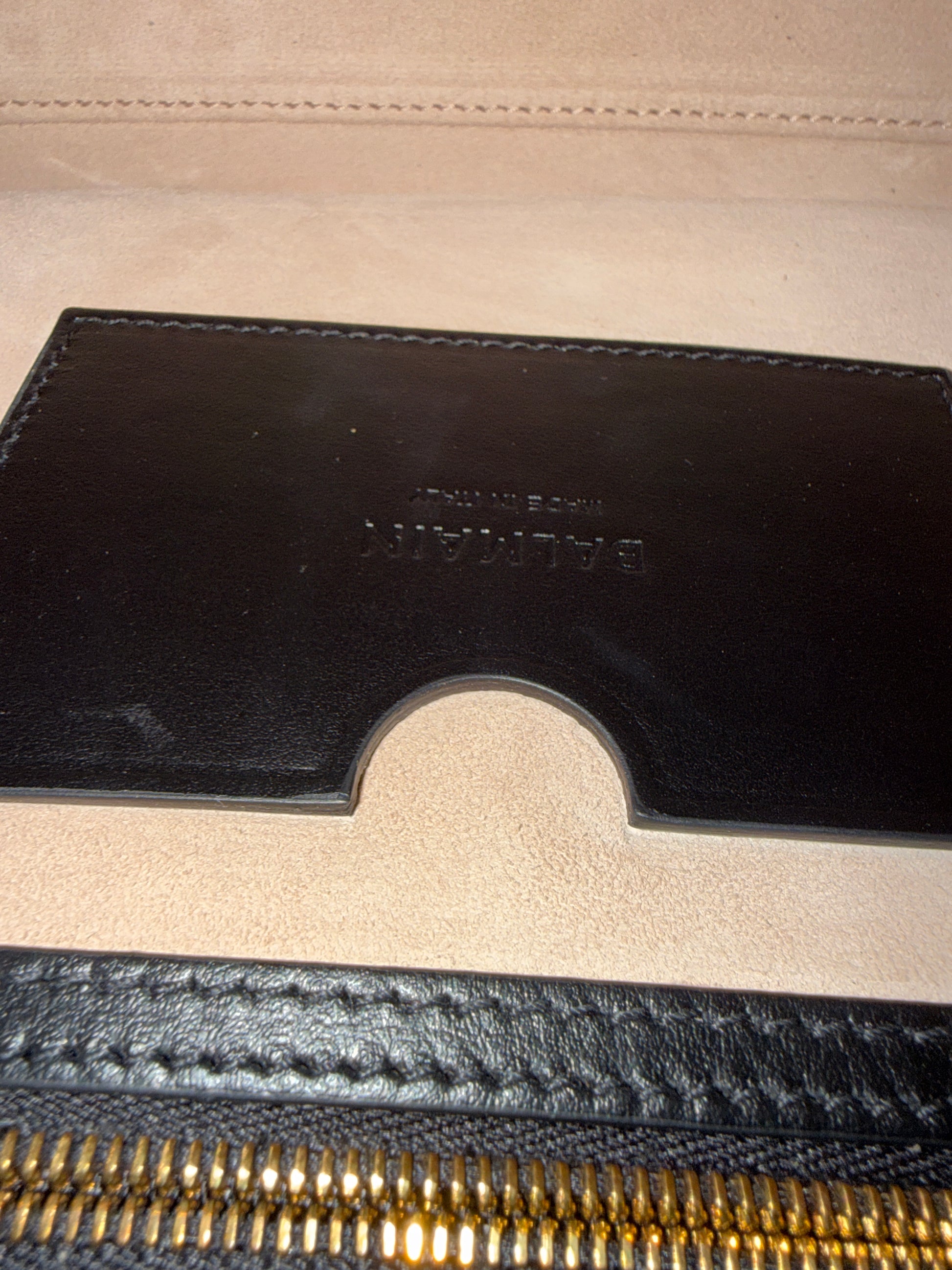 Balmain B-Buzz Borsa in Pelle Oro Metatallizzata - Mercatino di Ninni