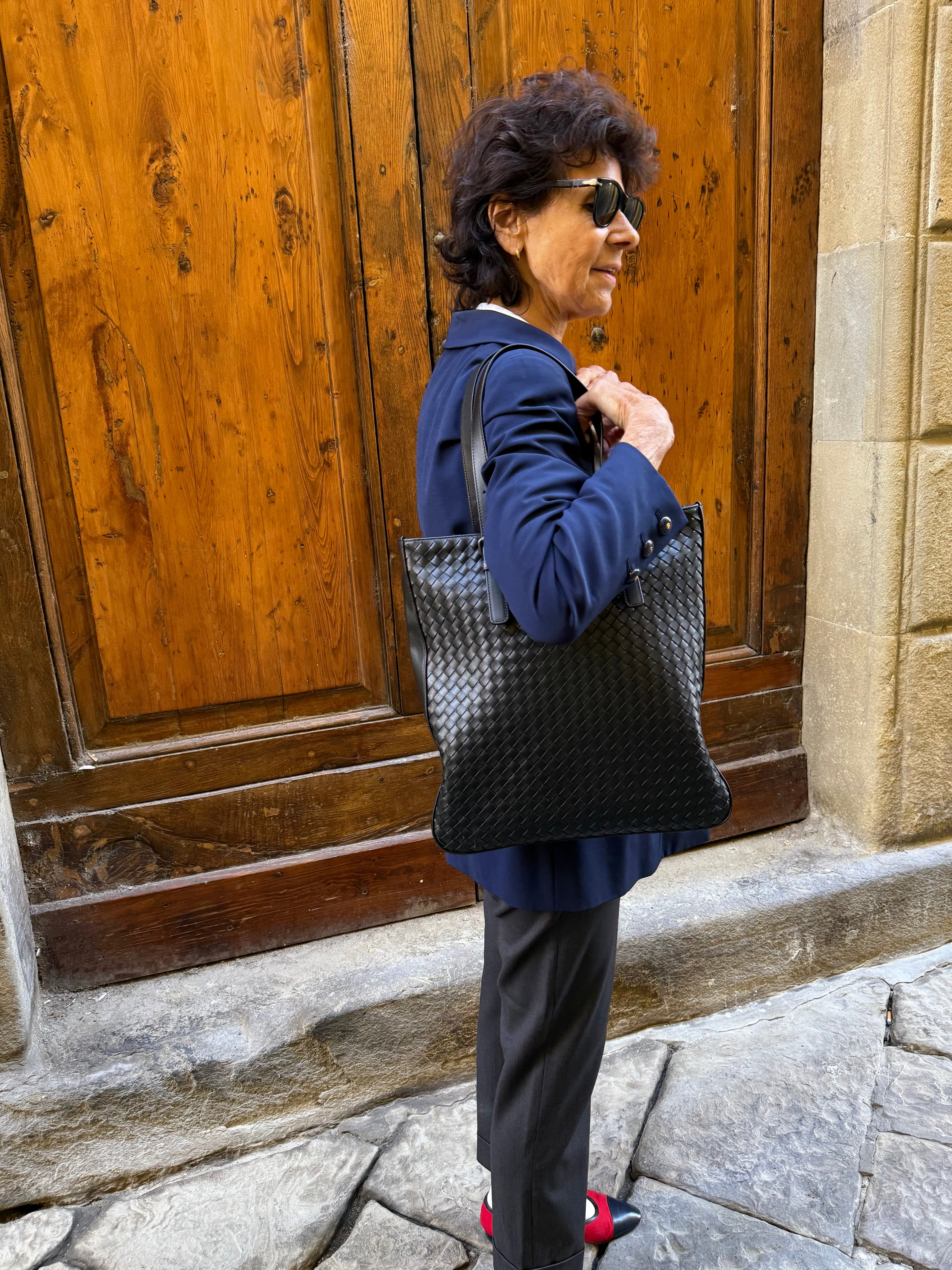 Bottega Veneta Borsa Tote in Pelle Nera Bottega Veneta