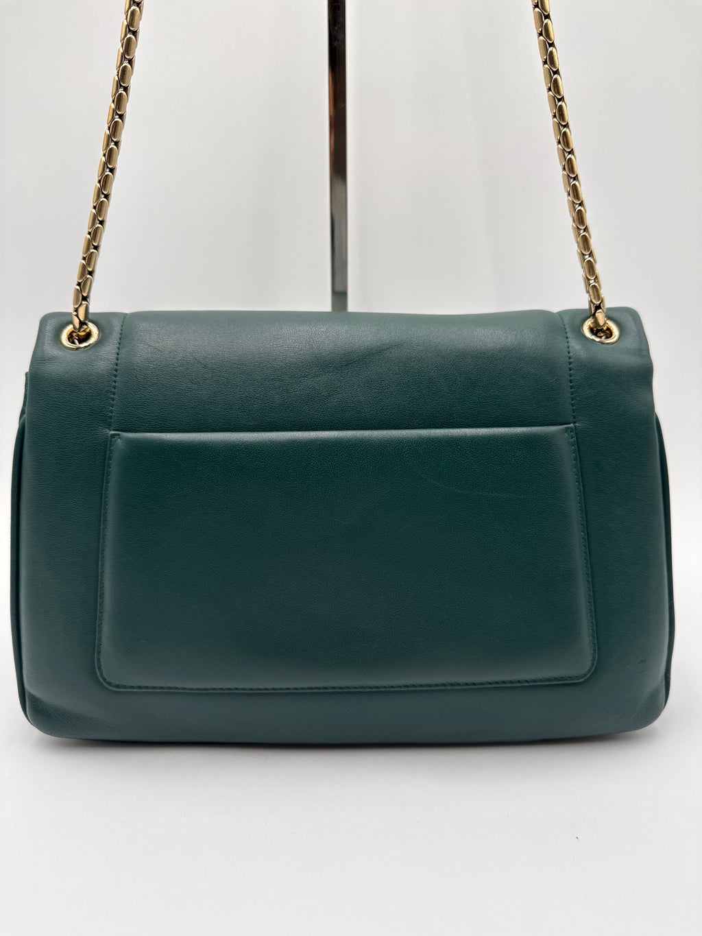 Bulgari Serpenti Reverse  Borsa in Pelle di Vitello Smeraldo Bulgari