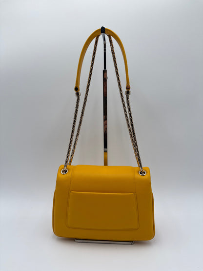 Bulgari Serpenti Reverse Mini Borsa  in Pelle Gialla Bulgari