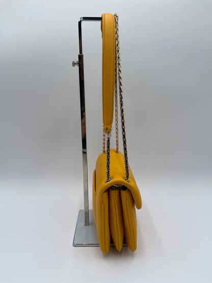 Bulgari Serpenti Reverse Mini Borsa  in Pelle Gialla Bulgari