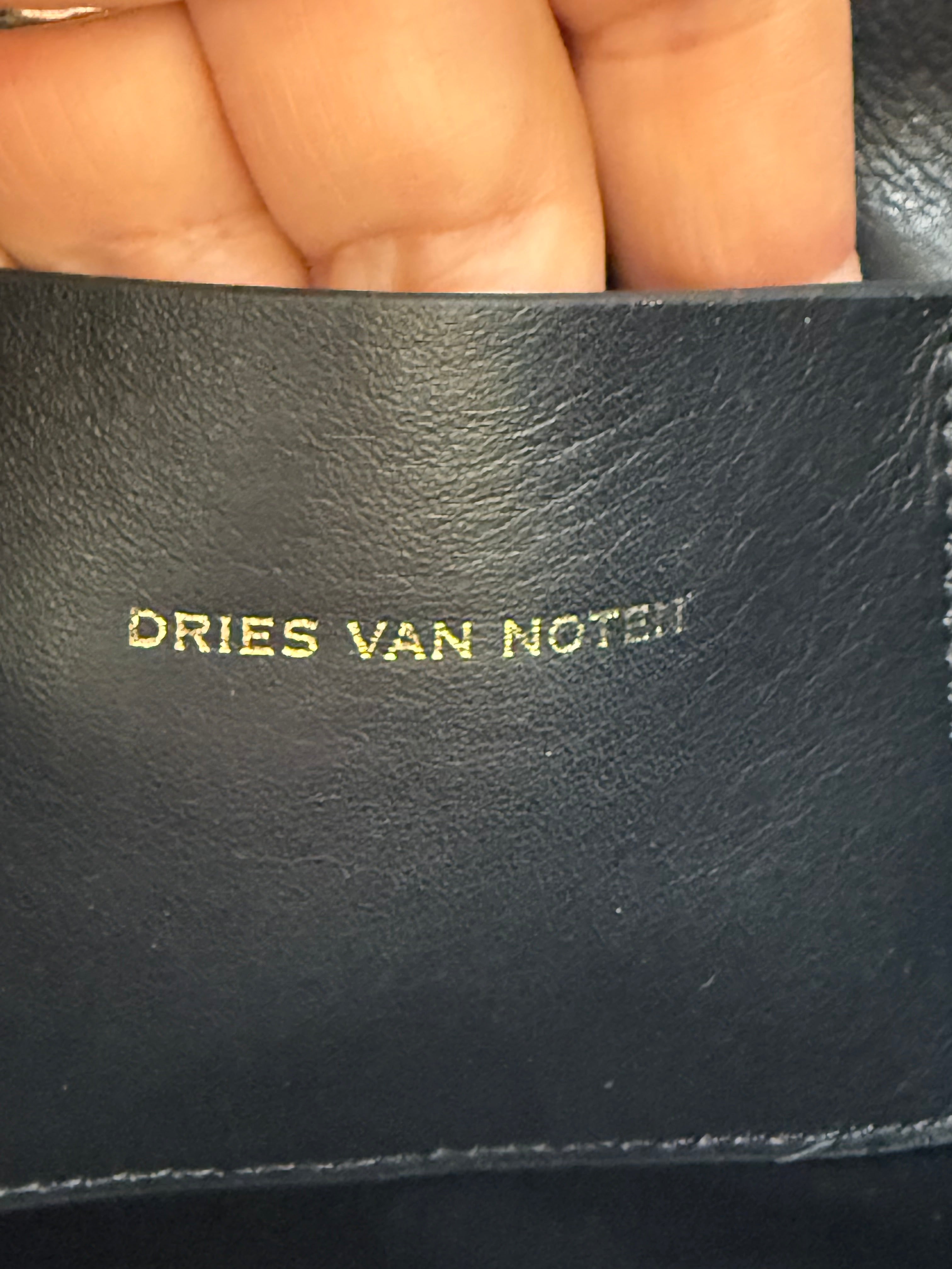 Pochette Dries Van Noten in Tessuto Tecnico Plissettato - Nero