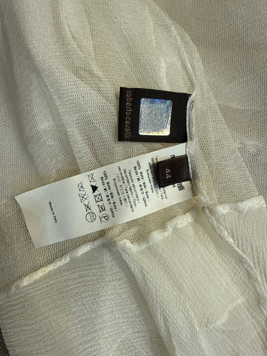 Roberto Cavalli Vintage set in Chiffon di Seta