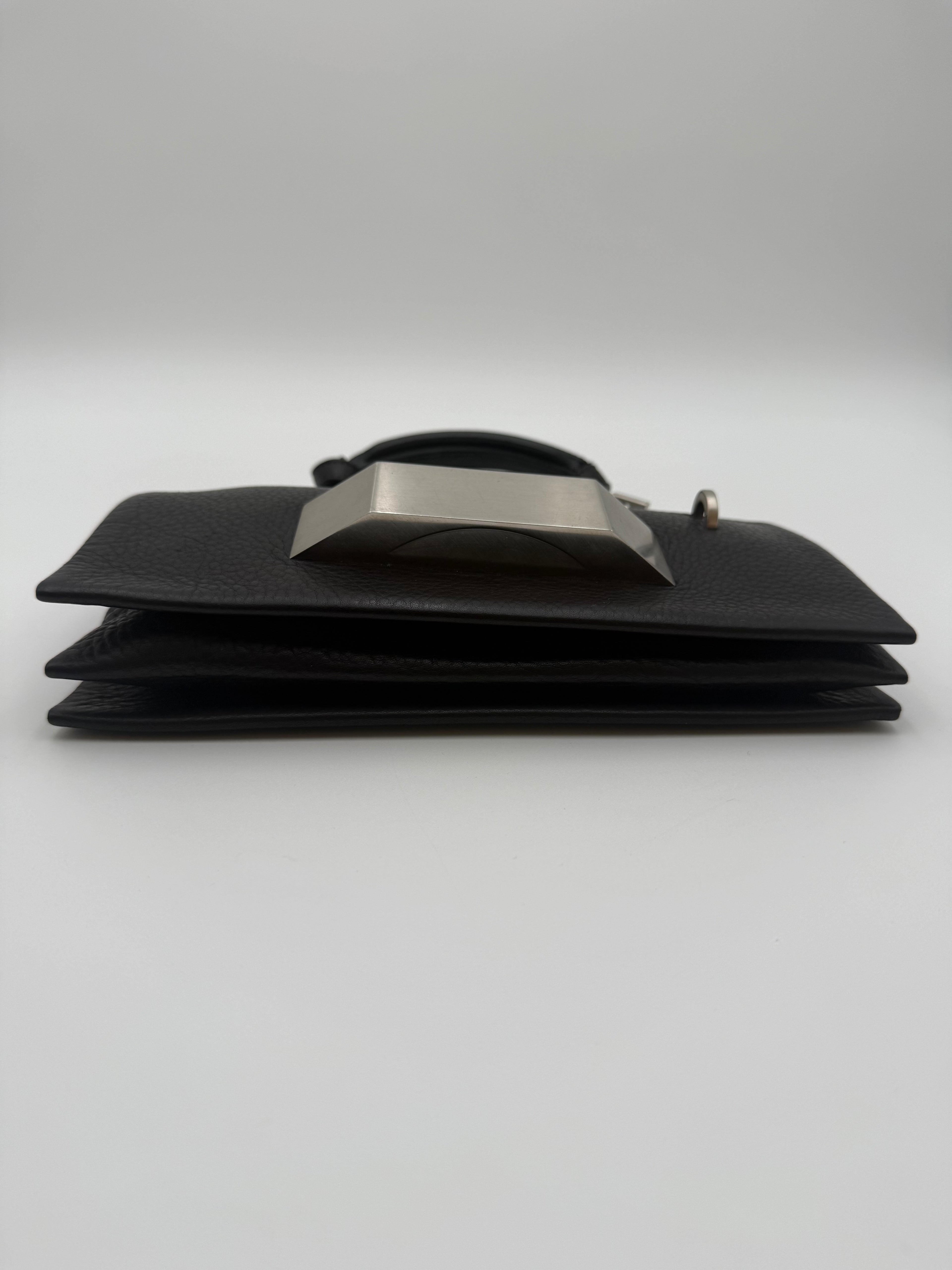 Rick Owens – Borsa Mini Pillow Griffin con Dettaglio Hardware Monumentale