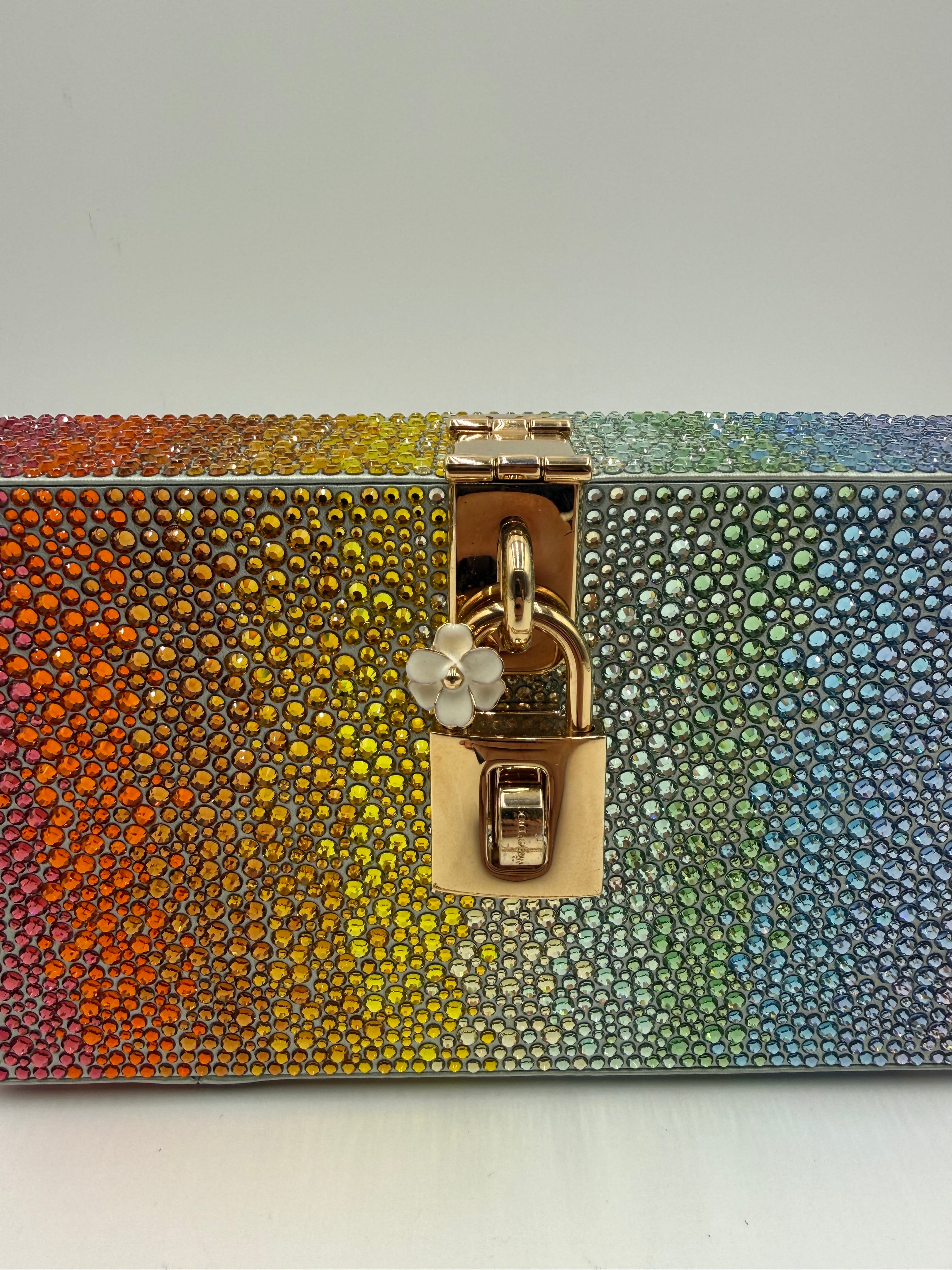 Clutch Dolcegabbana Gioiello in Cristalli Multicolore