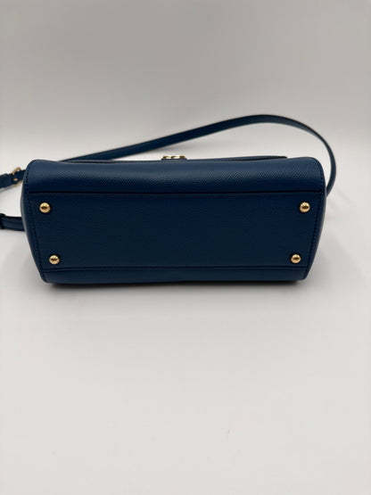 Borsa Sicily Dolce e Gabbana in pelle di vitello Bluette