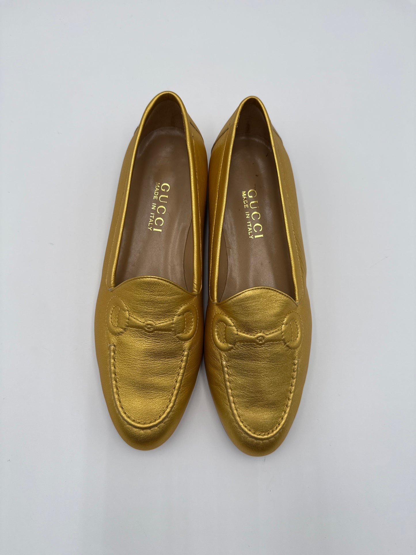 Gucci Horsebit  Mocassini Gold Vintage