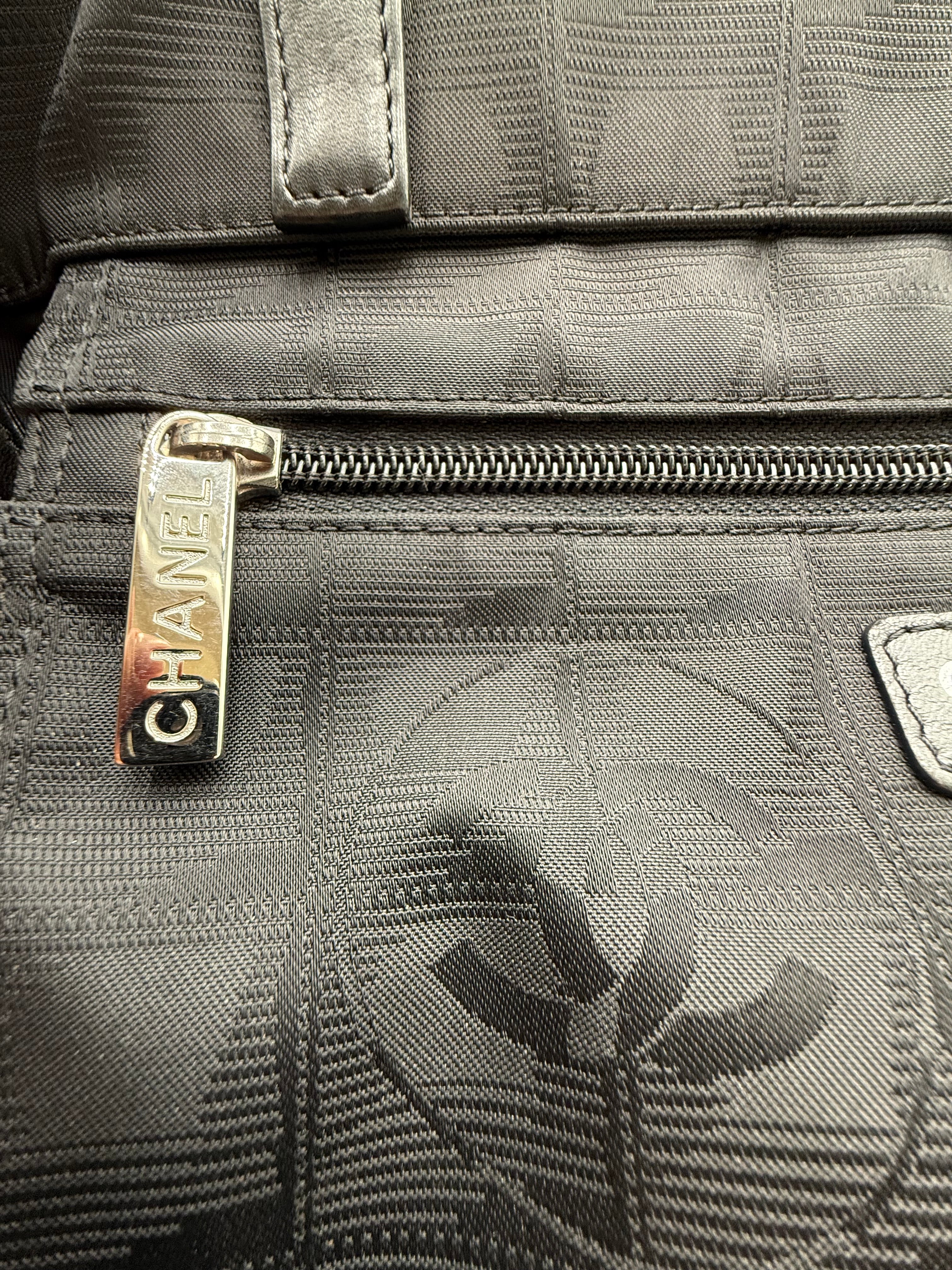 Chanel Borsa Tote Tela Nera