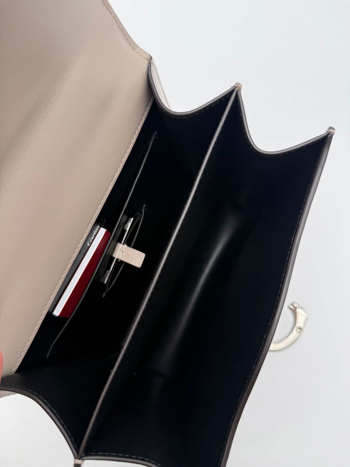 Cartier Borsa Panthère C Top in Pelle Grigio - Mercatino di Ninni
