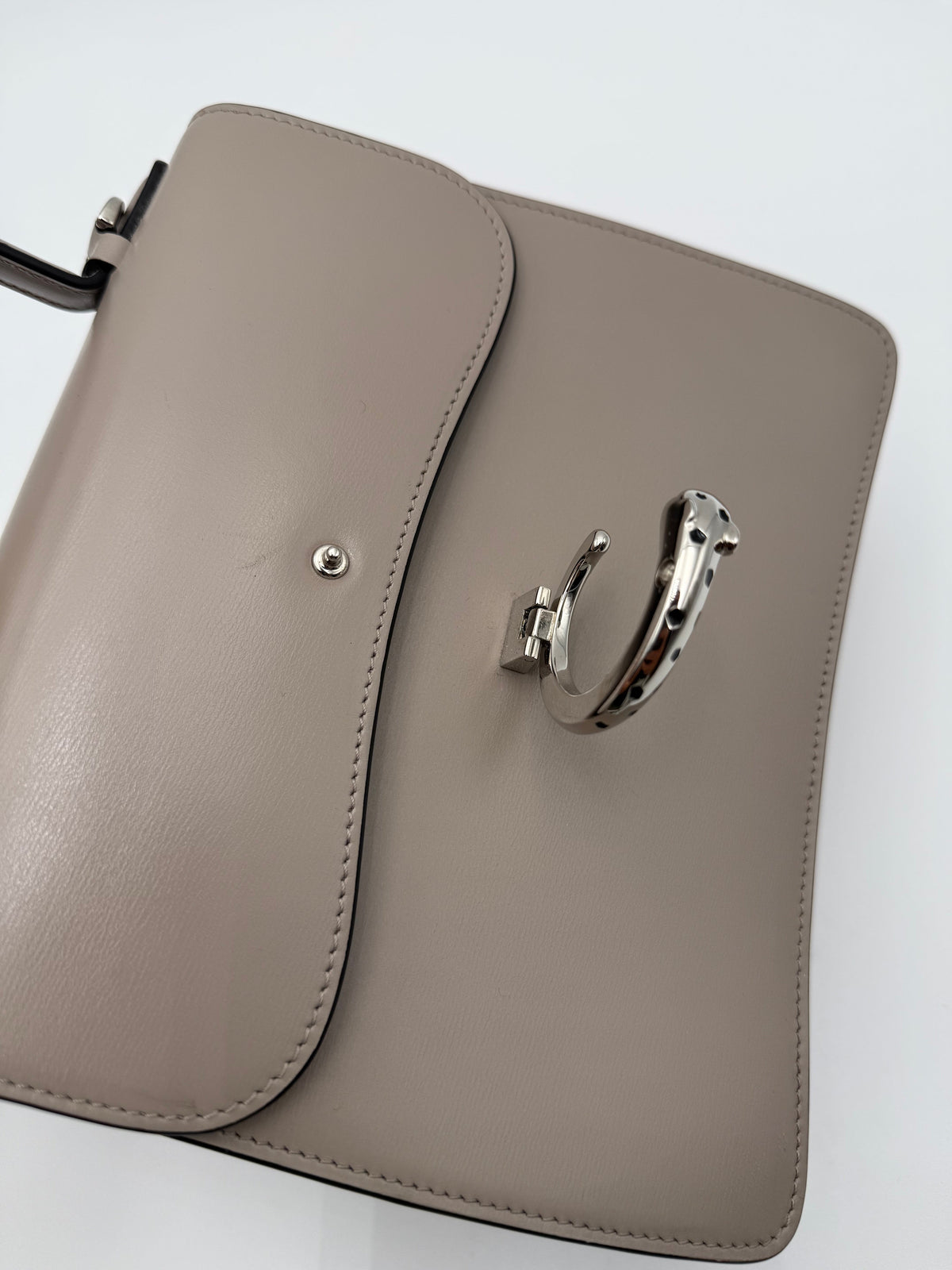 Cartier Borsa Panthère C Top in Pelle Grigio - Mercatino di Ninni