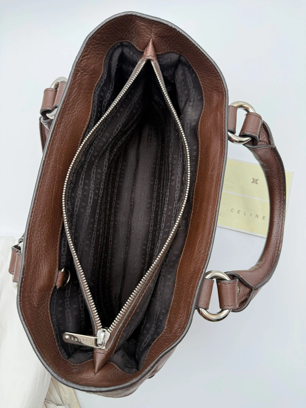 Celine-Borsa-Boogie-in-Pelle-Marrone-Mercatino-di-Ninni-70645866955101 - Mercatino di Ninni