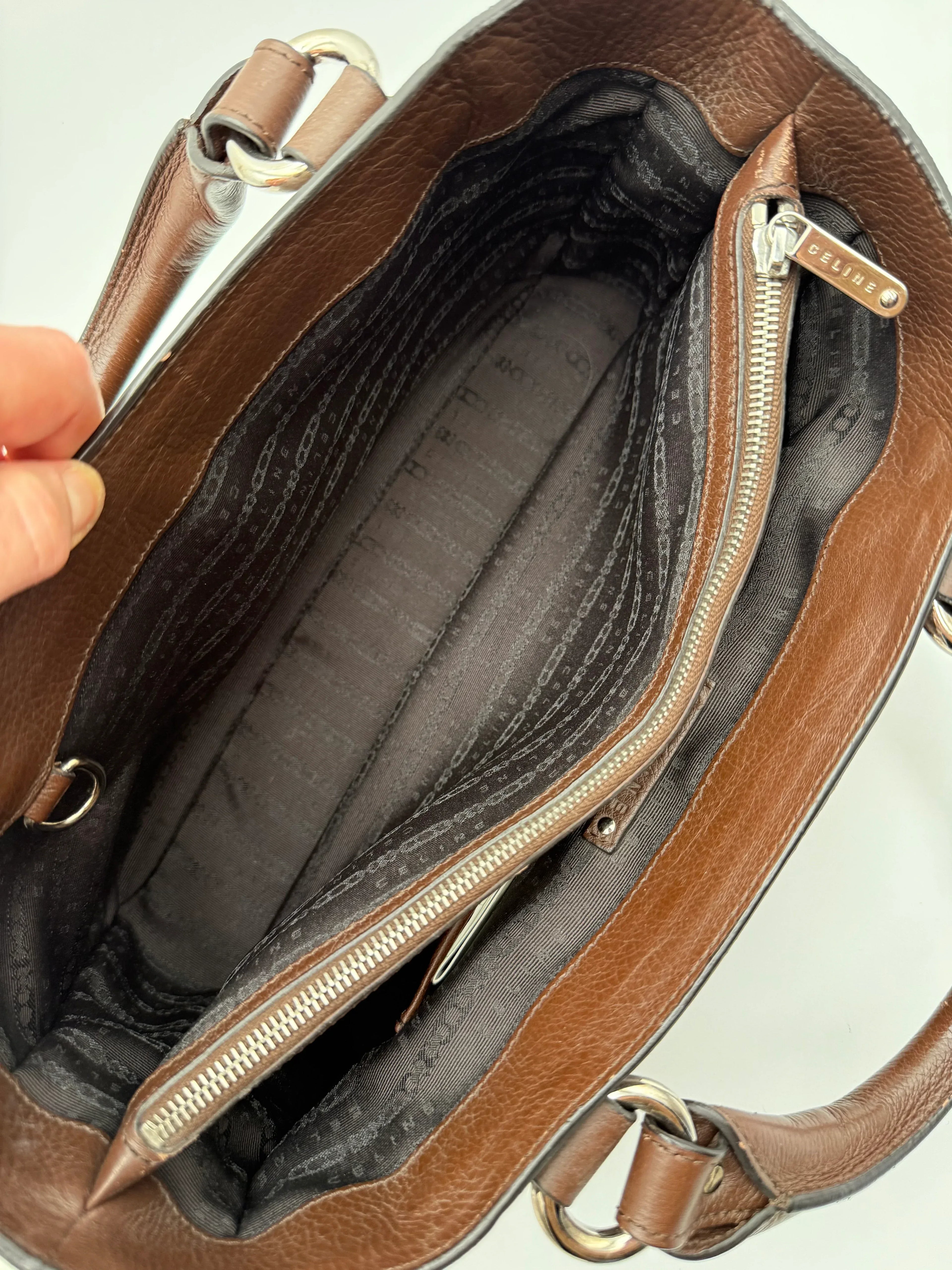 Celine-Borsa-Boogie-in-Pelle-Marrone-Mercatino-di-Ninni-70645867053405 - Mercatino di Ninni