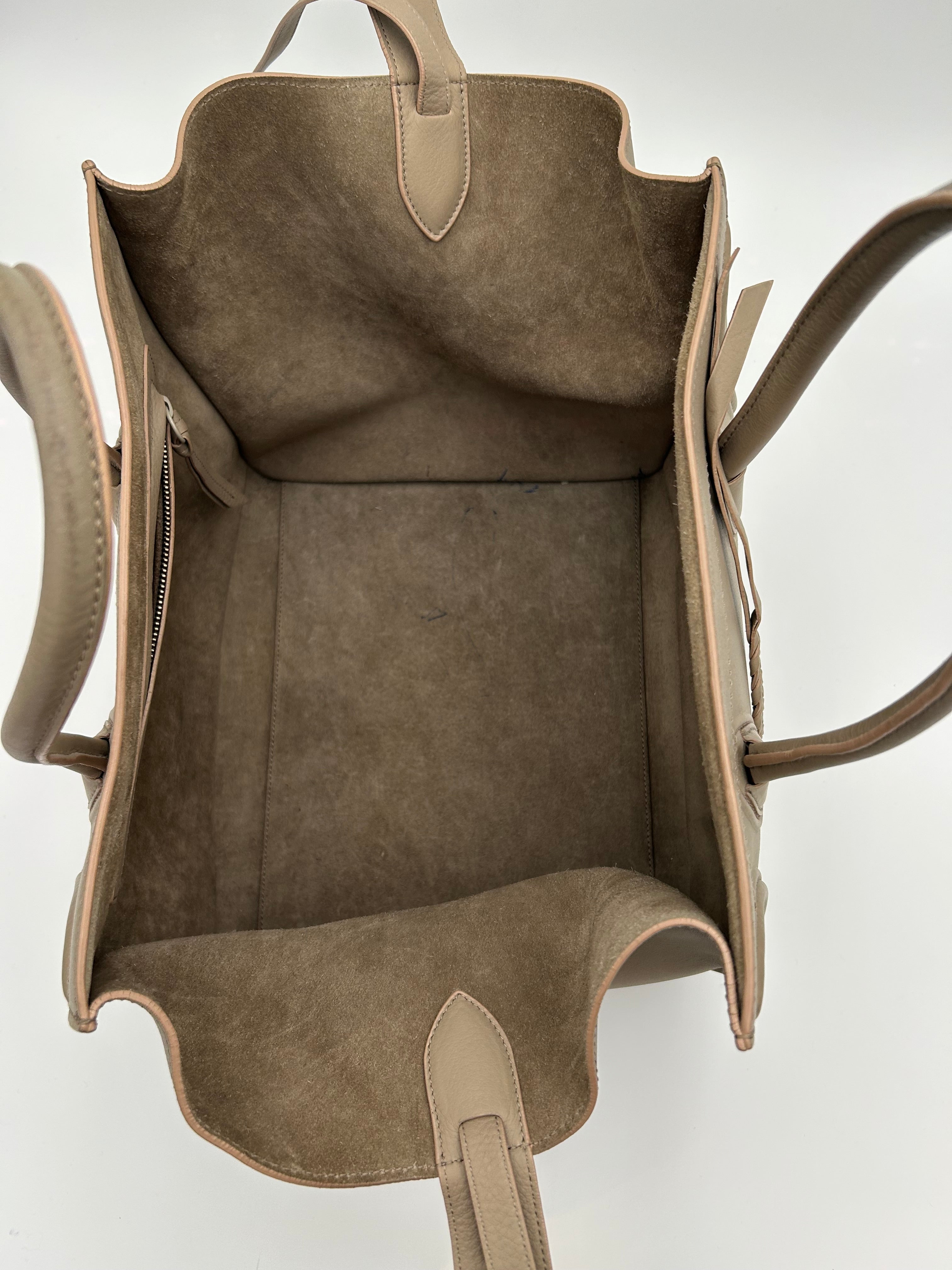 Celine Borsa Phantom in Pelle Grigio Tortora Cèline