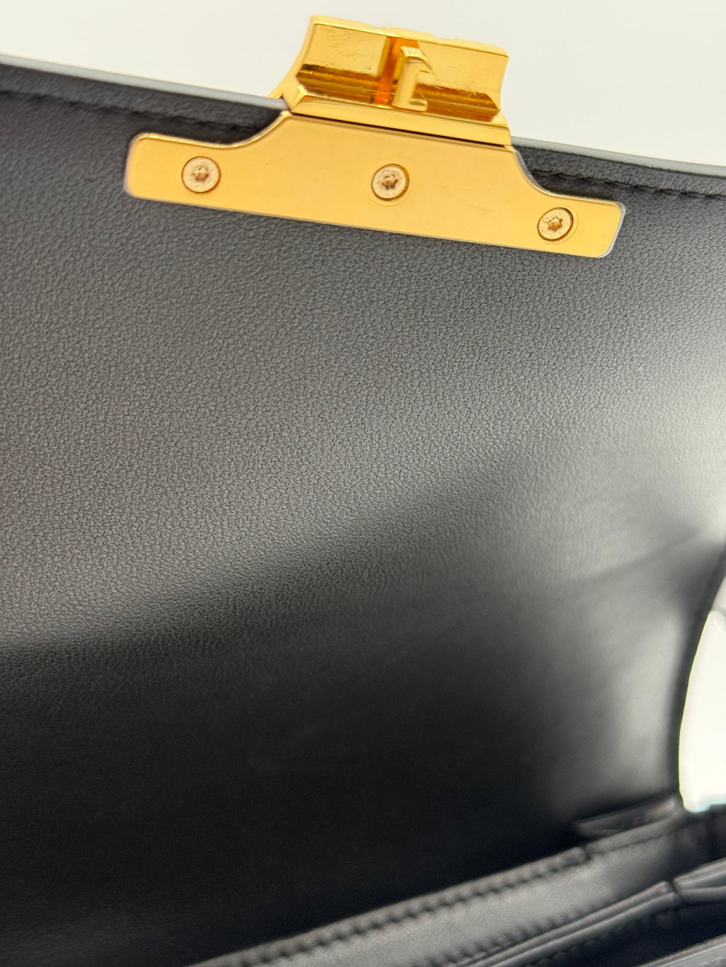 Celine Borsa Triompe Medium con Tracolla in Pelle Nera