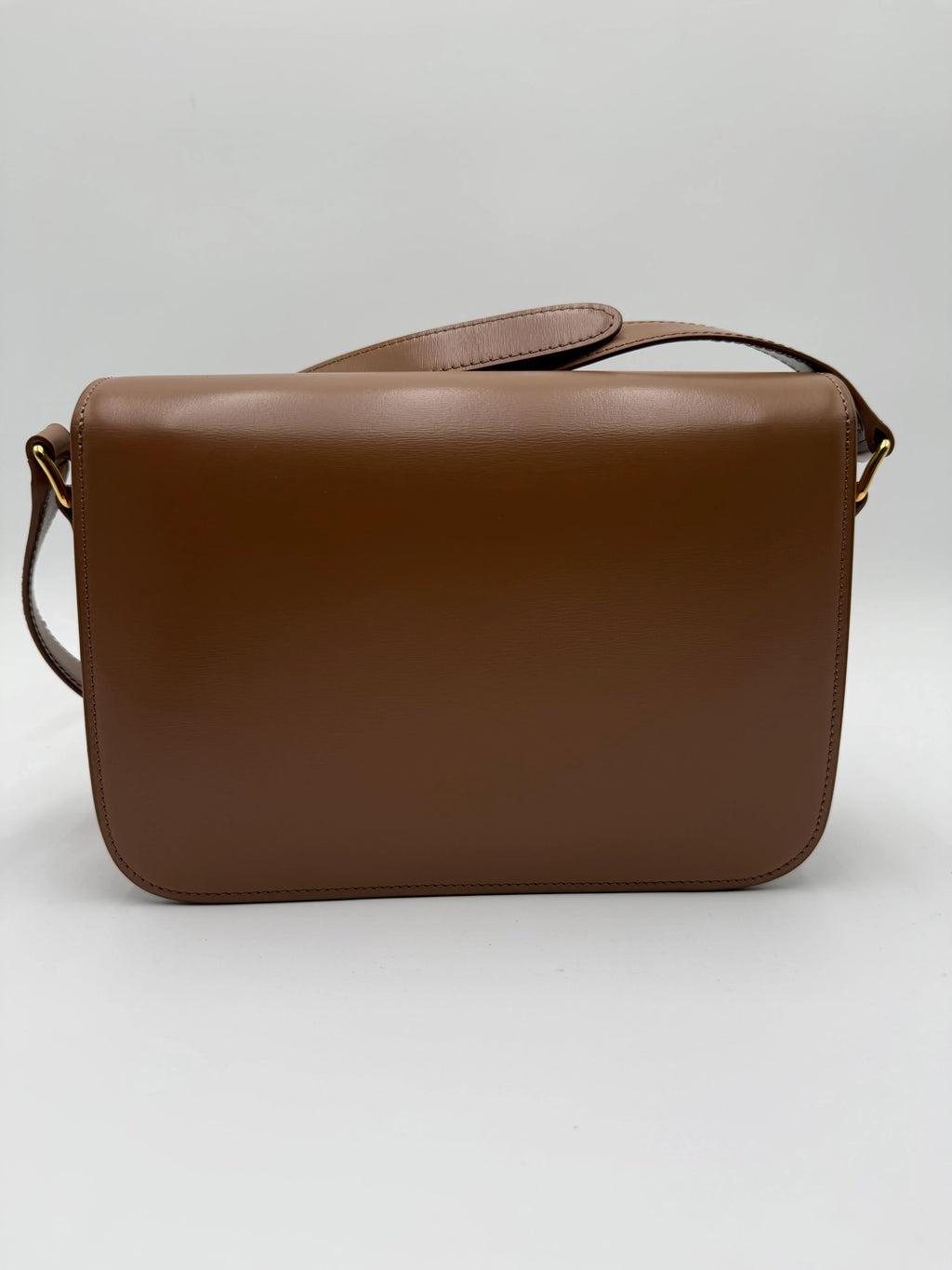 Celine Borsa Triomphe Classique in Pelle Lucida Color Cuoio - Mercatino di Ninni