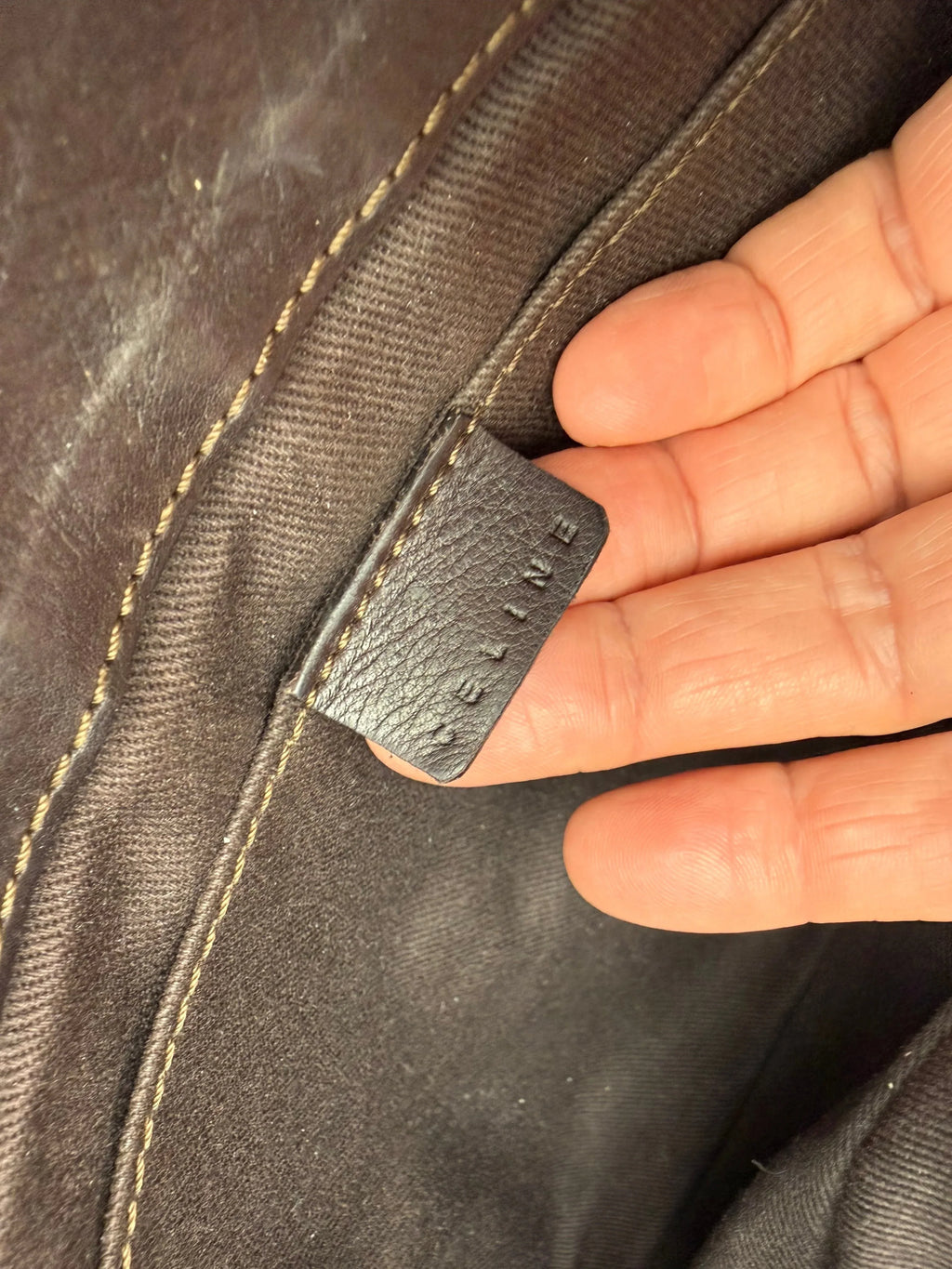 Celine Borsa a Mano Boogie in Pelle Marrone Scuro - Mercatino di Ninni