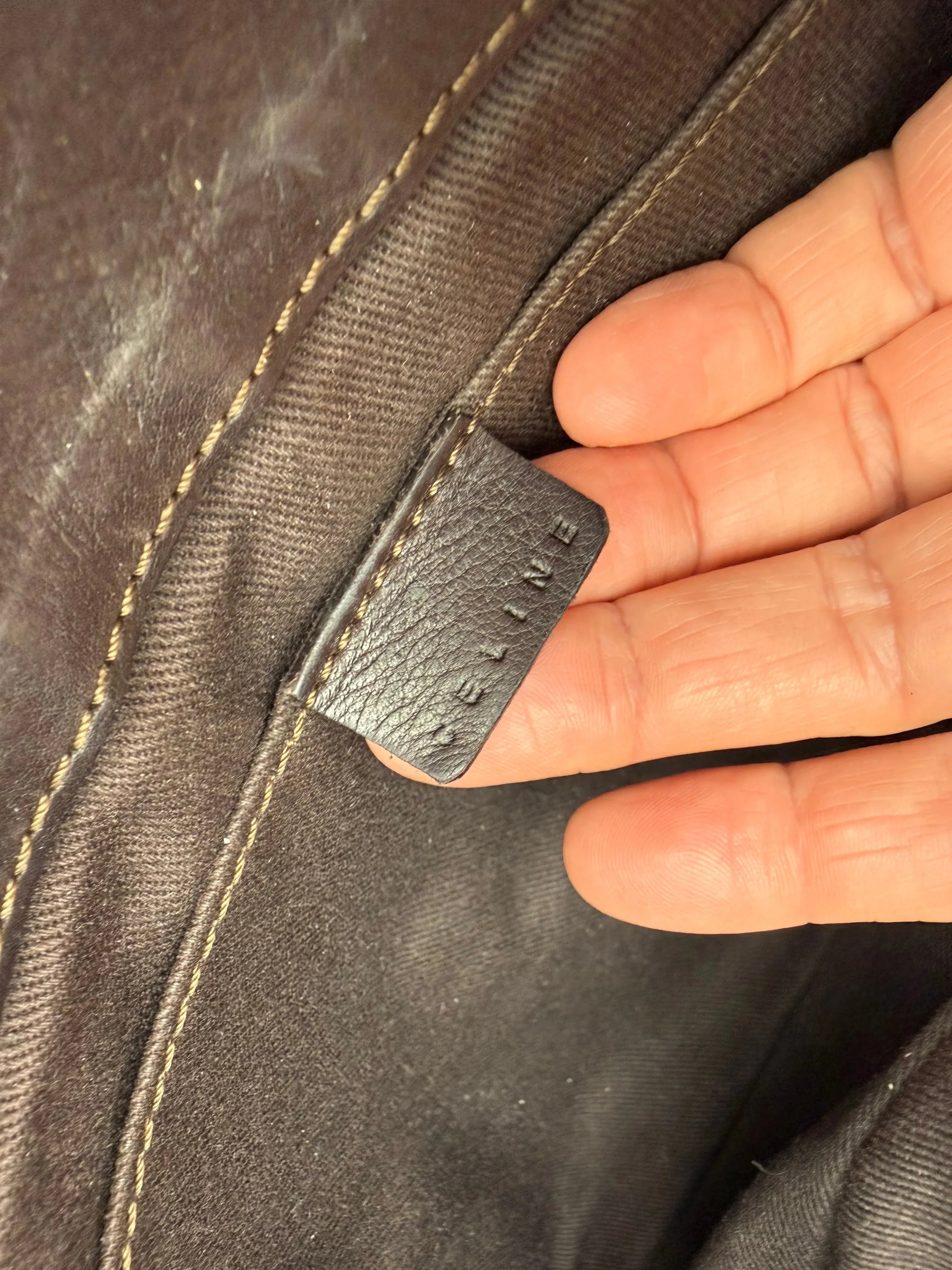 Celine Borsa a Mano Boogie in Pelle Marrone Scuro - Mercatino di Ninni