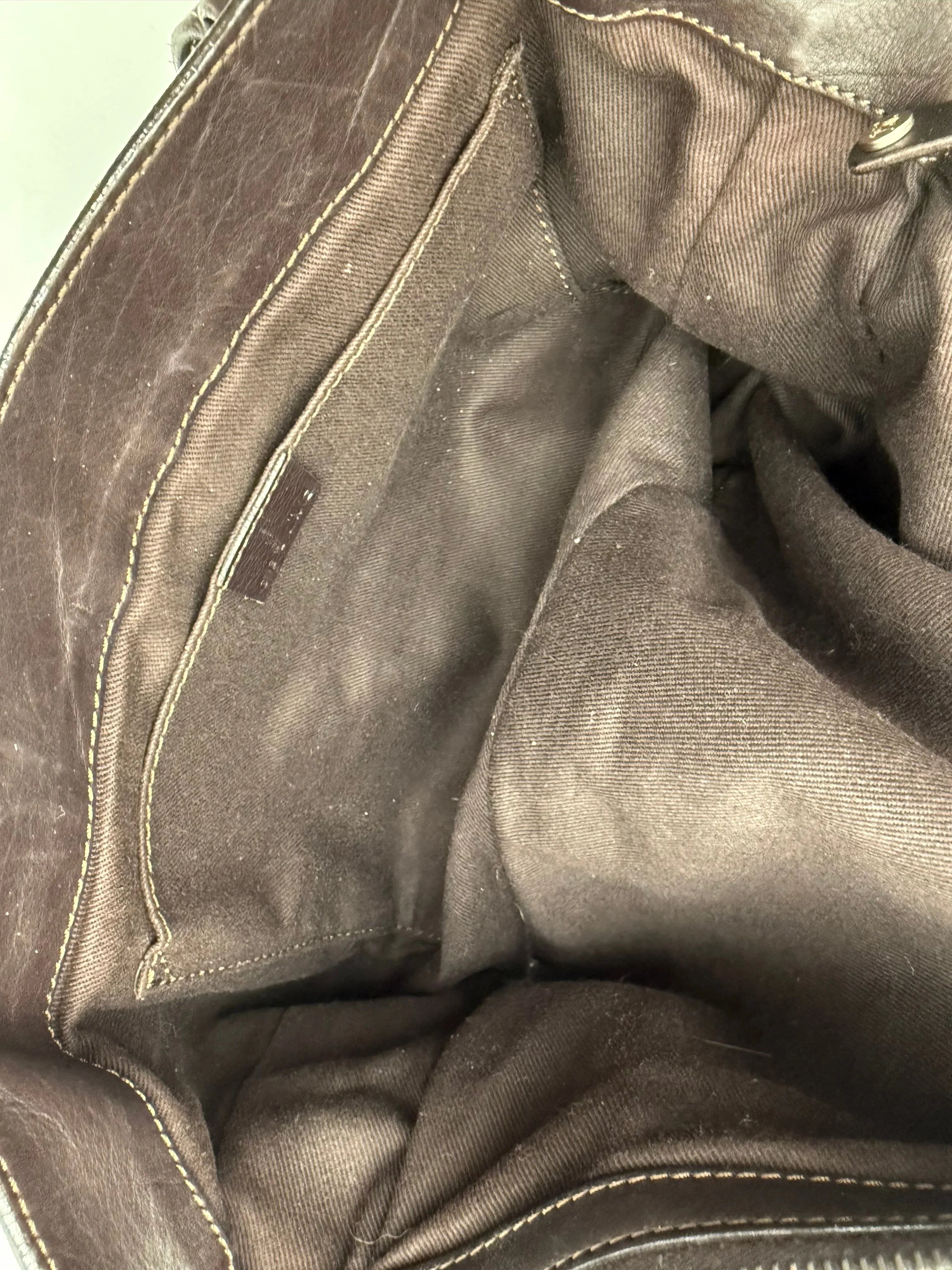 Celine Borsa a Mano Boogie in Pelle Marrone Scuro - Mercatino di Ninni