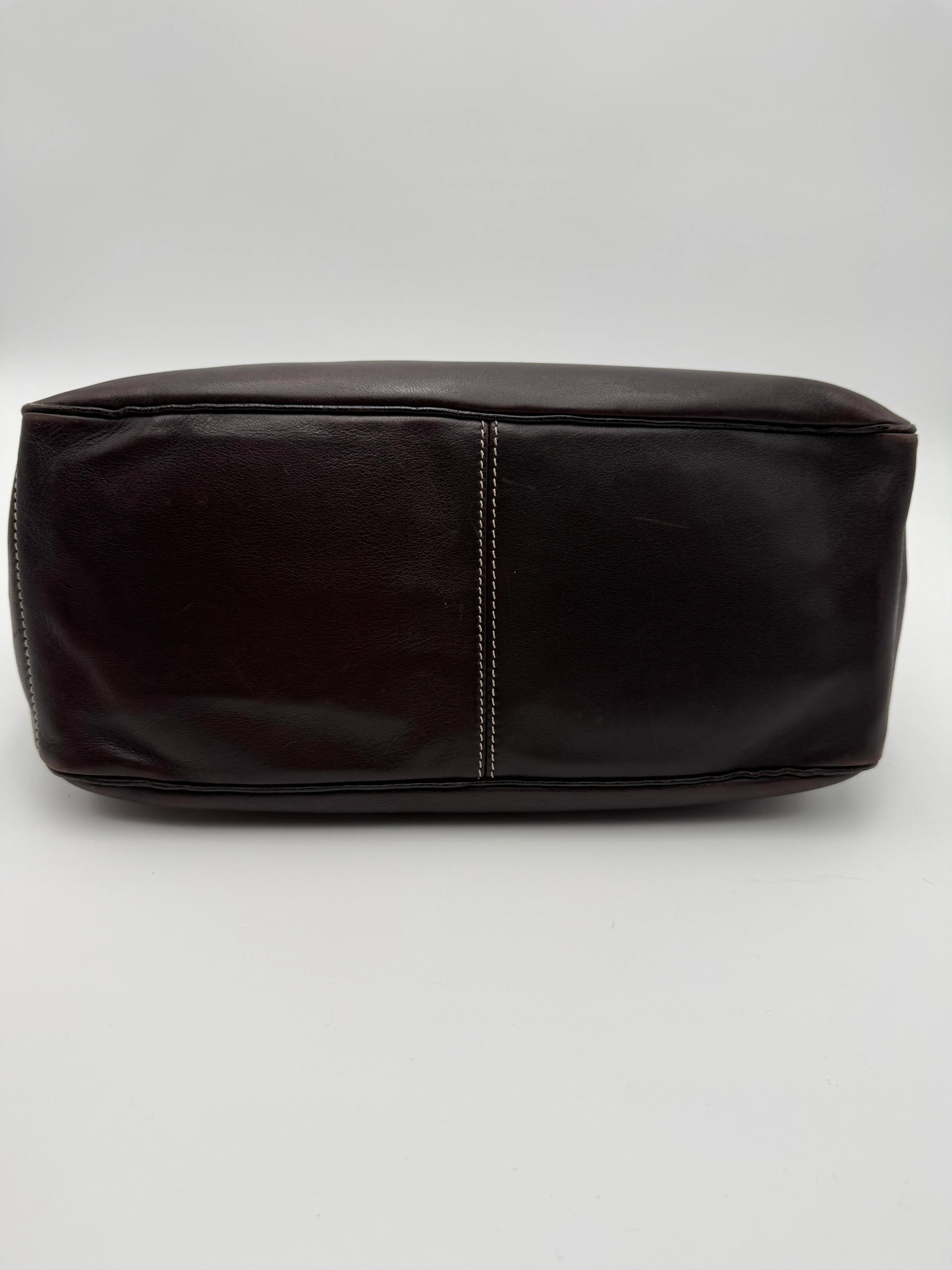 Celine Borsa a Mano Boogie in Pelle Marrone Scuro - Mercatino di Ninni