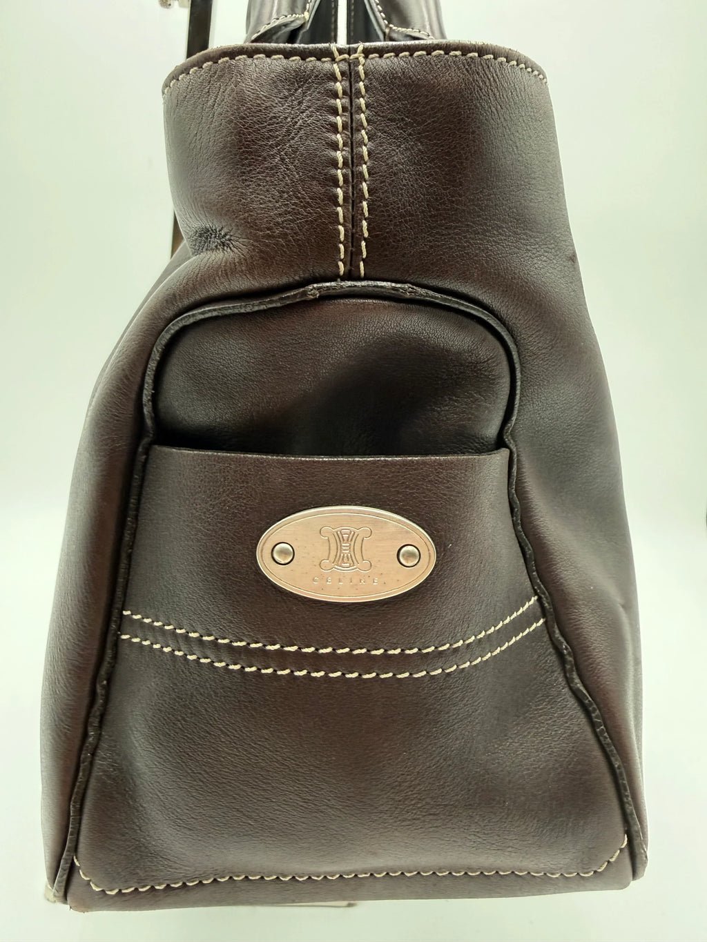 Celine Borsa a Mano Boogie in Pelle Marrone Scuro - Mercatino di Ninni