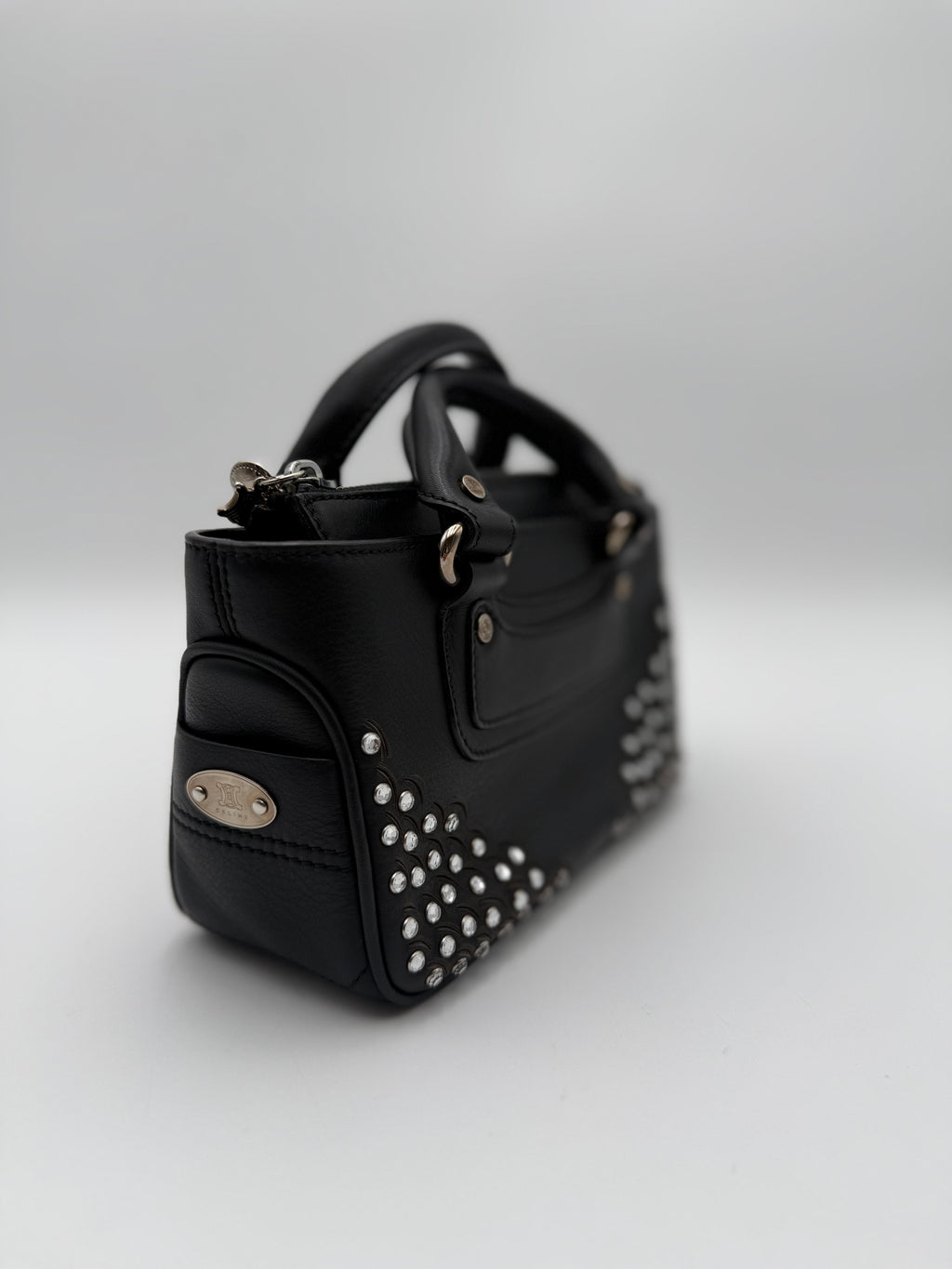 Celine Mini Boogie Edizione Limitata con Cristalli e Borchie Nera